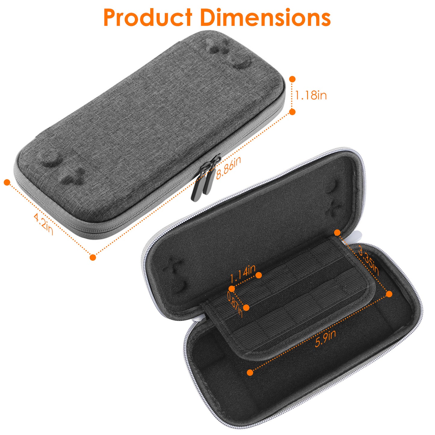 Nintendo Switch Carrying Case with 10 Game Cartridge Slots