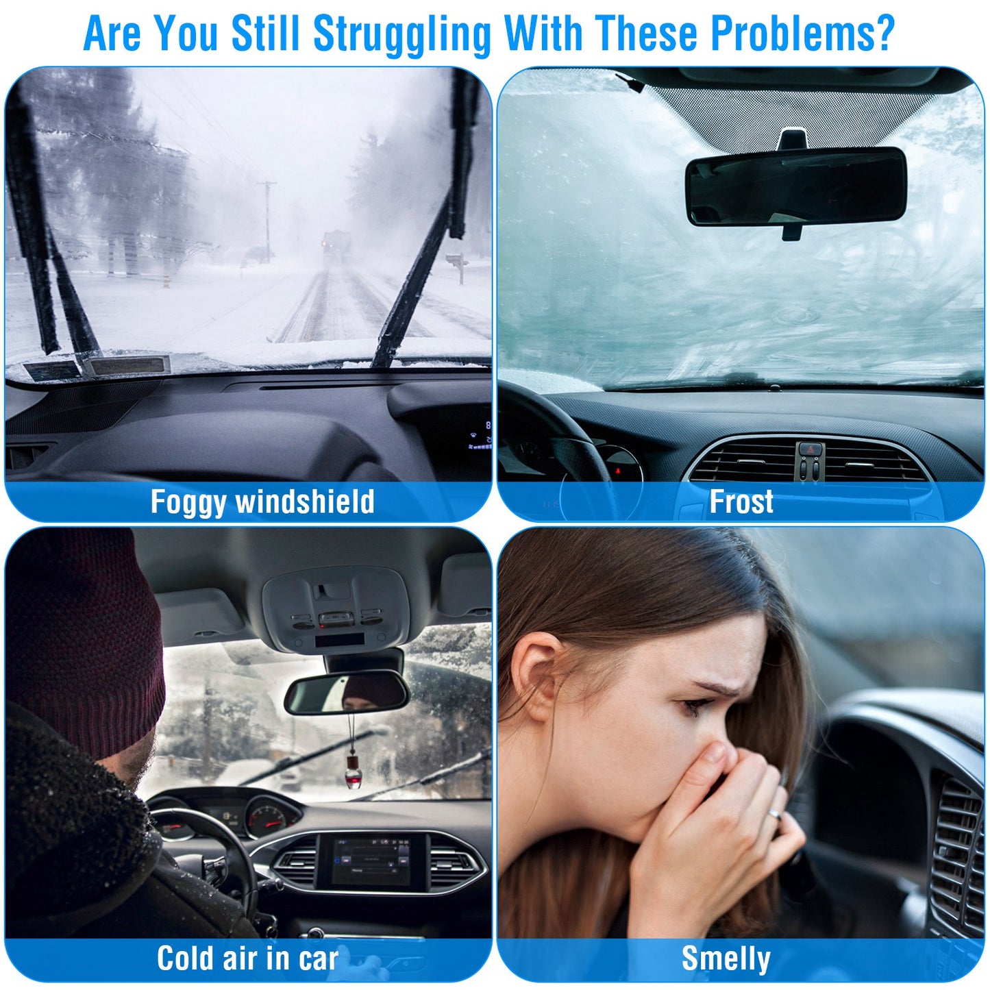 12V Portable Car Heater & Defroster Fan 150W