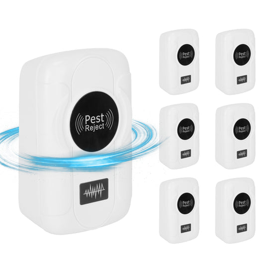 Ultrasonic Pest Repeller 6-Pack Indoor Plug-In Bug Control