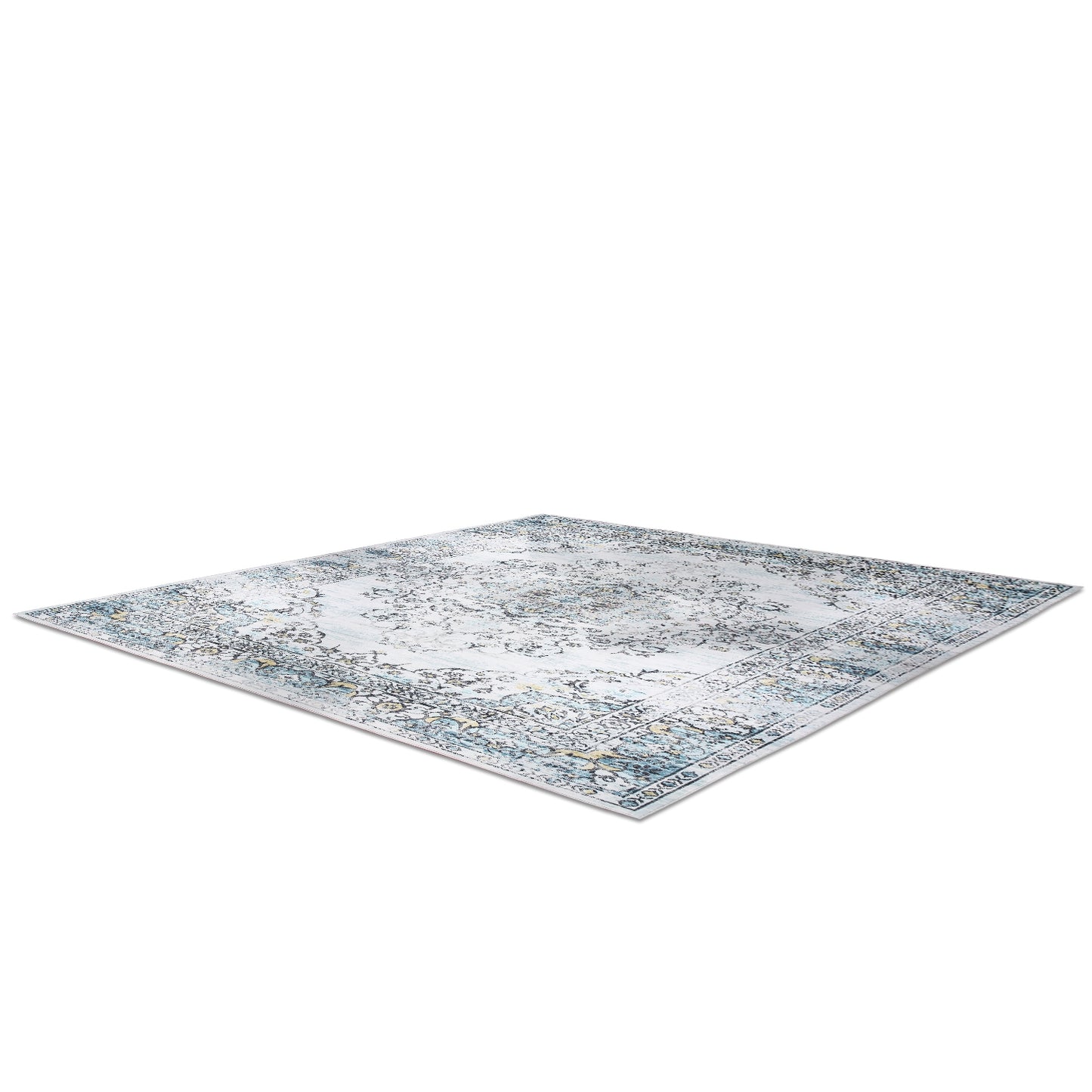 Vintage Area Rug 6x9 FT Non-Slip Washable Soft Faux Cashmere