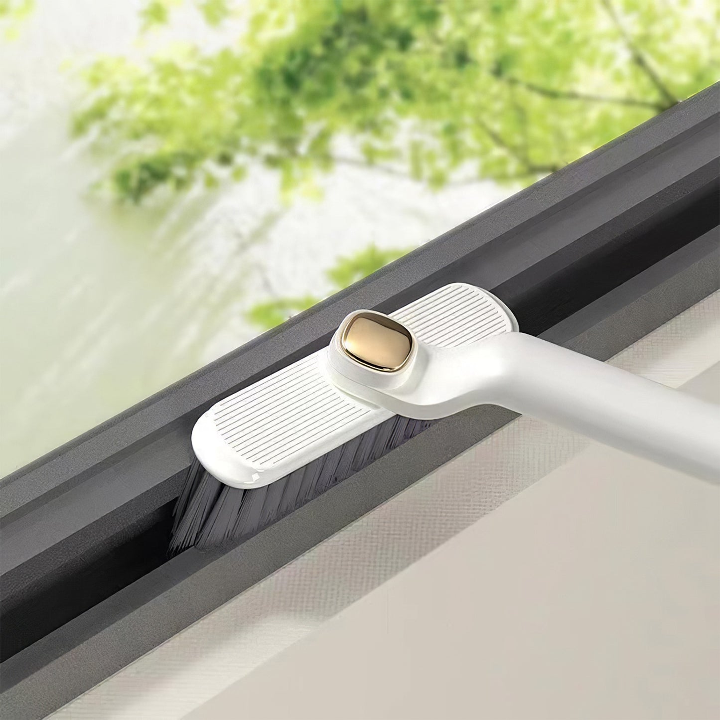 Rotating Crevice Cleaning Brush Set with Hair Clip Tool