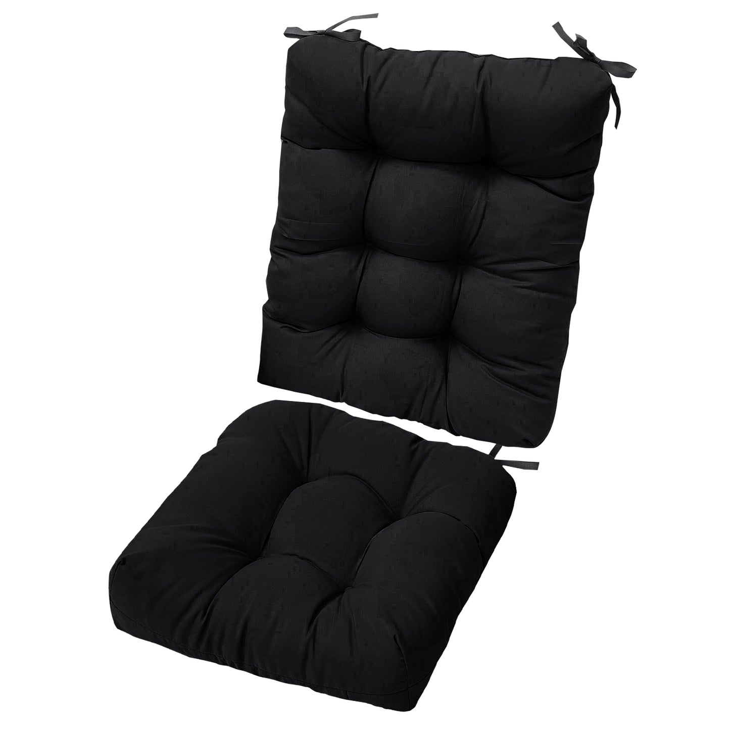 Rocking Chair Cushion Set with Non-Slip Ties - 2 Piece