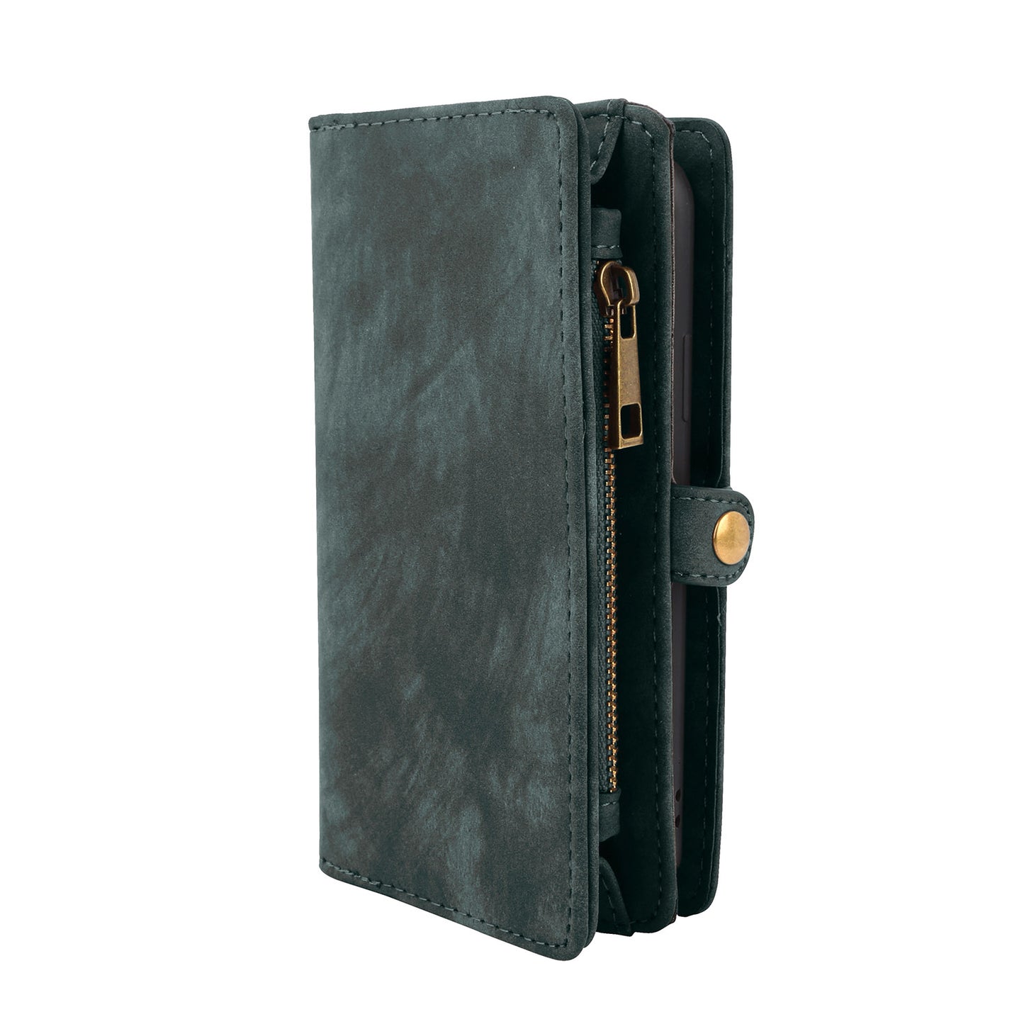 iPhone 8 Plus Wallet Case with 15 Card Slots & Detachable Cover