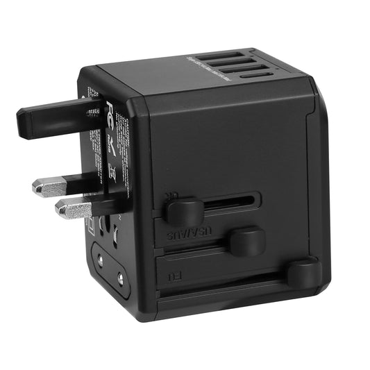 Universal Travel Adapter with 4 USB Ports for 150+ Countries