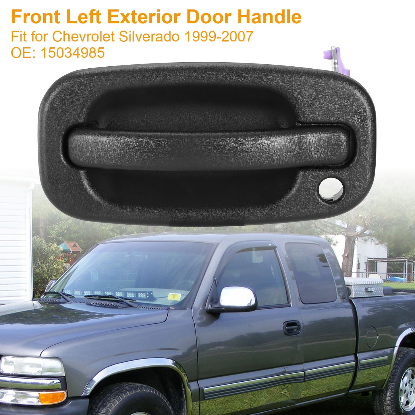 Front Left Exterior Door Handle for 1999-2007 Chevy Silverado