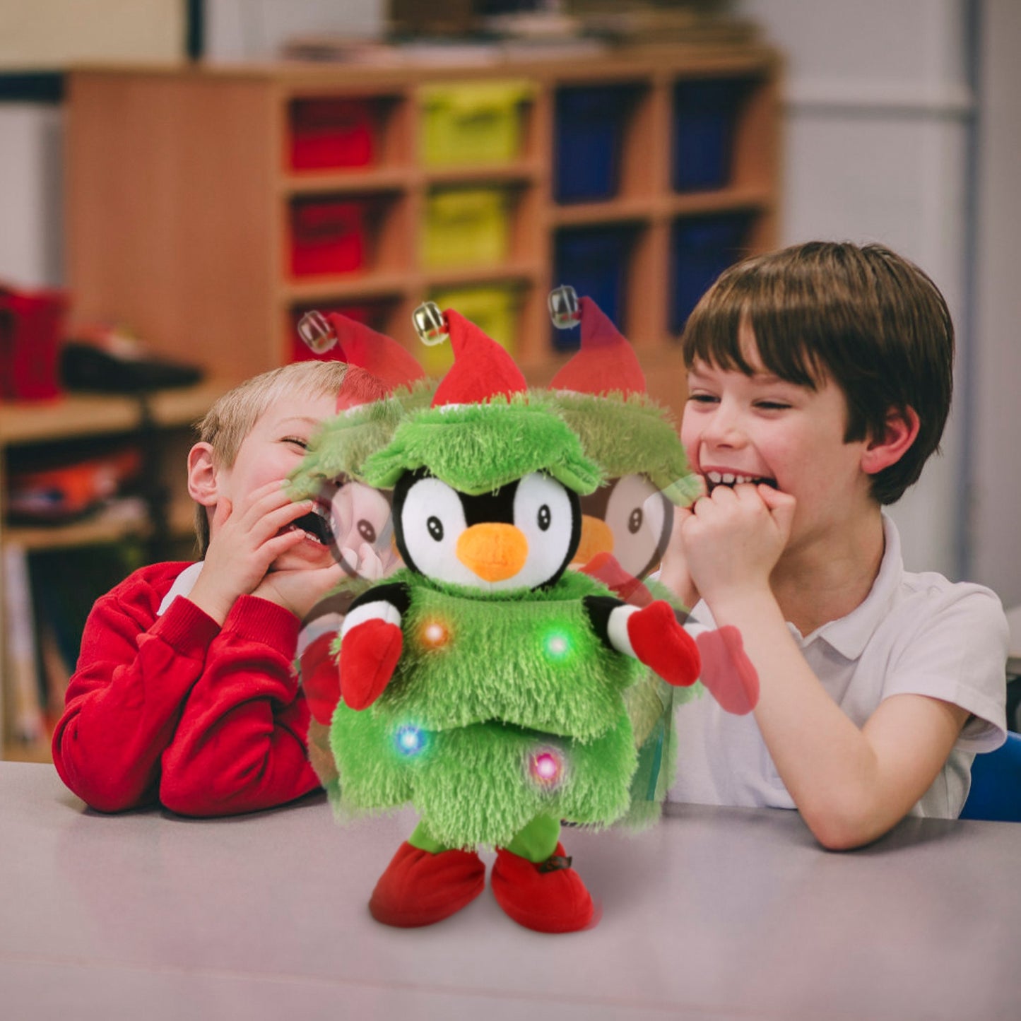 Dancing Singing Plush Toy with Mimicking & Light-Up Features