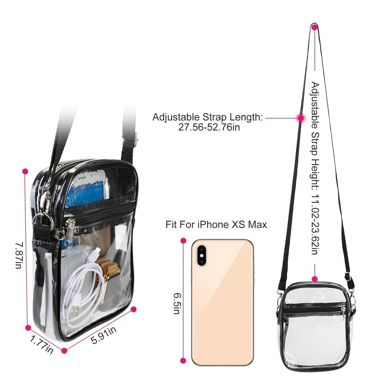 Transparent Crossbody Bag