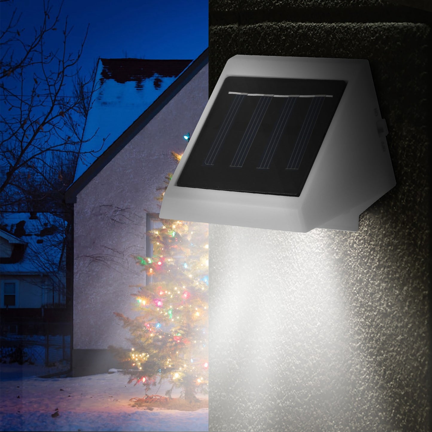 Solar Powered Stair Light with Auto Dusk-to-Dawn Sensor