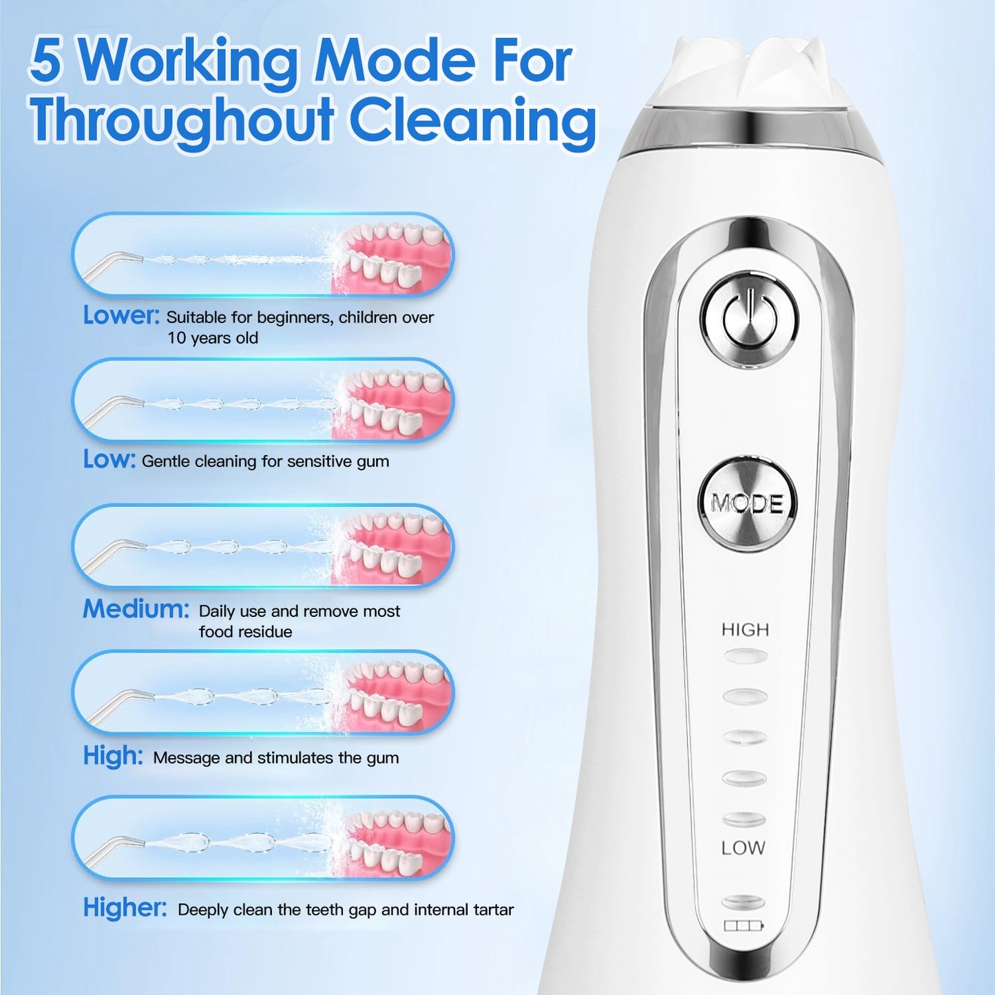 Portable Water Dental Flosser