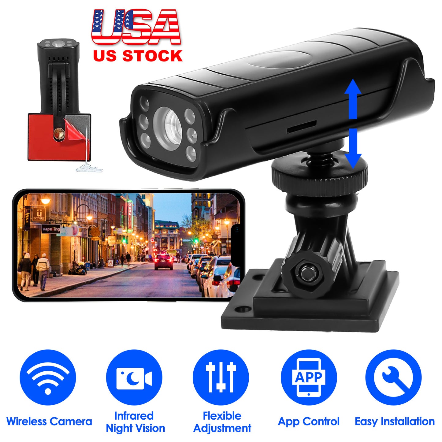 Wireless Backup Camera with Night Vision for RVs & Trucks