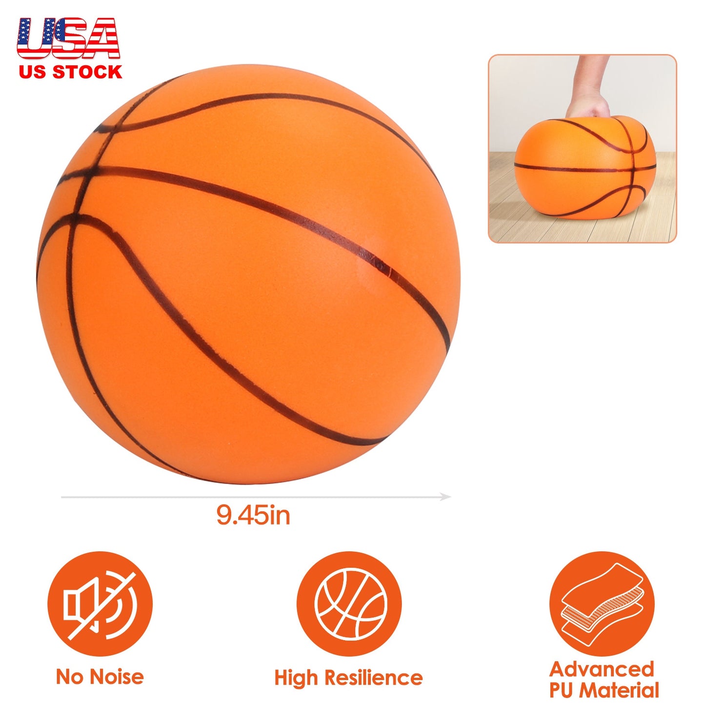 Silent Foam Basketball for Indoor Training