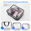 3Pcs Clear Travel Makeup Bags