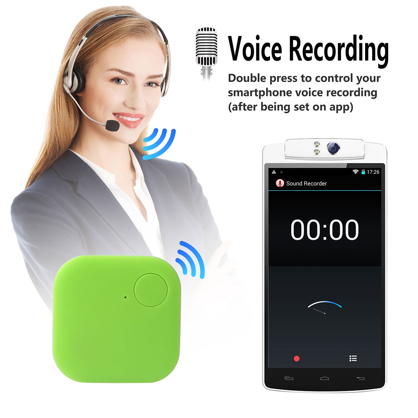 Bluetooth Key Finder Tracker with Bi-Directional Alarm