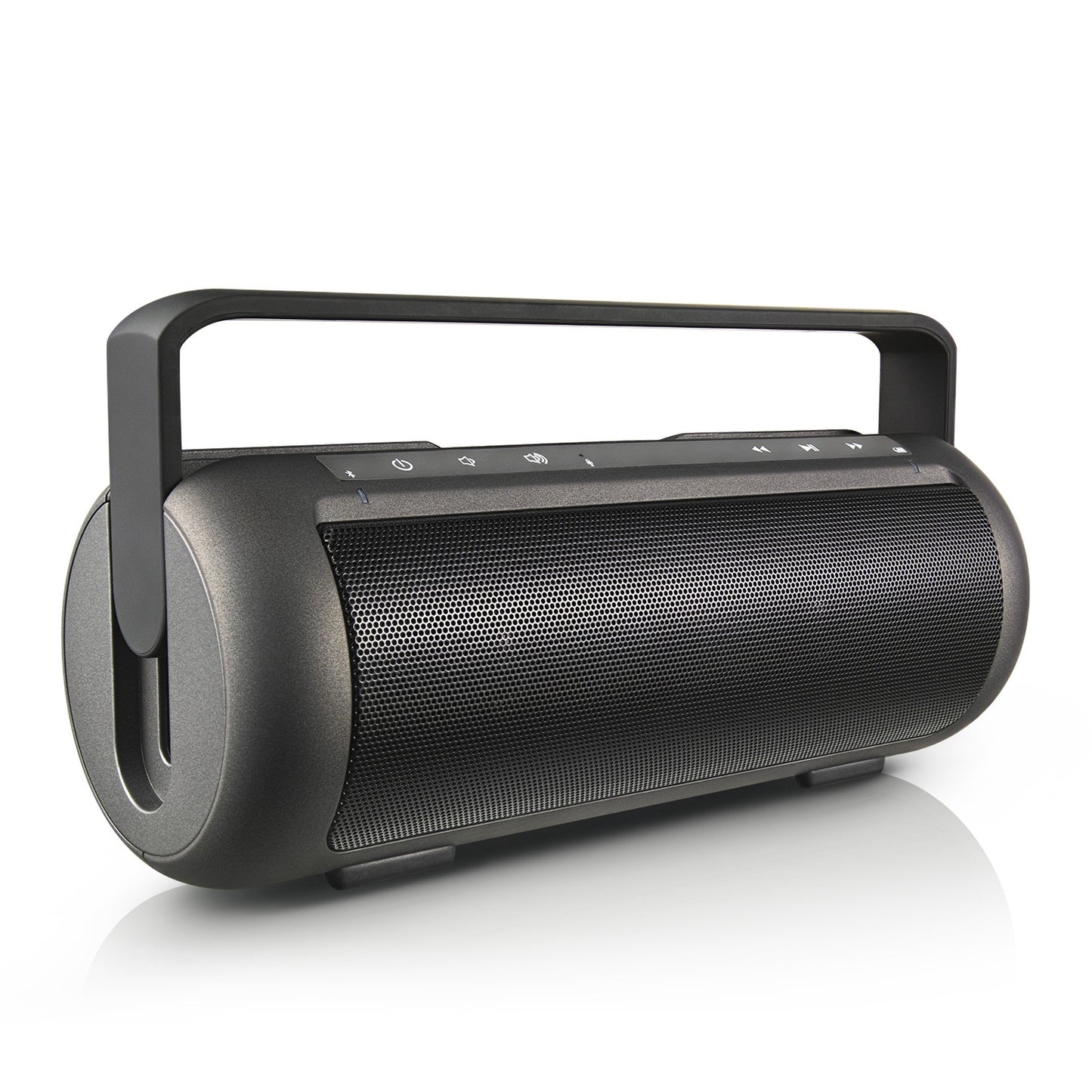Portable Wireless Speaker with Dual Subwoofer & Microphone