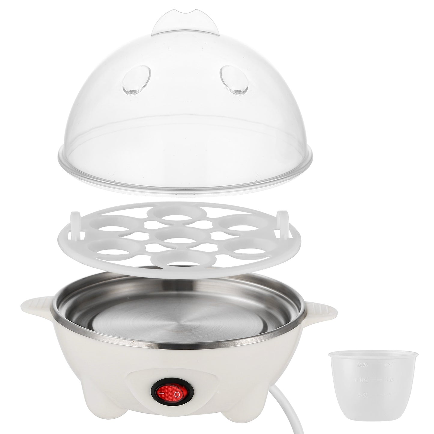 Electric Egg Cooker 7-Egg Capacity with Auto Shut-Off