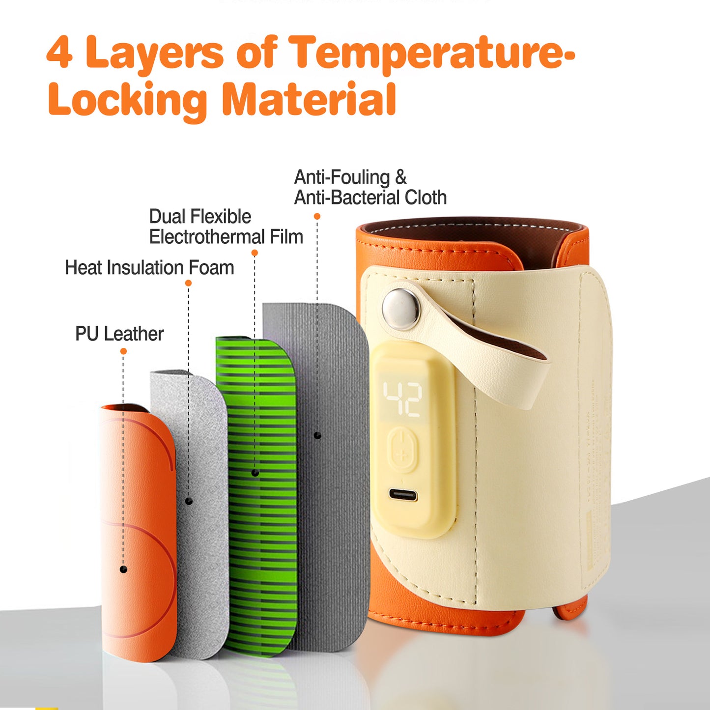 Portable Baby Bottle Warmer with 5 Temperature Settings