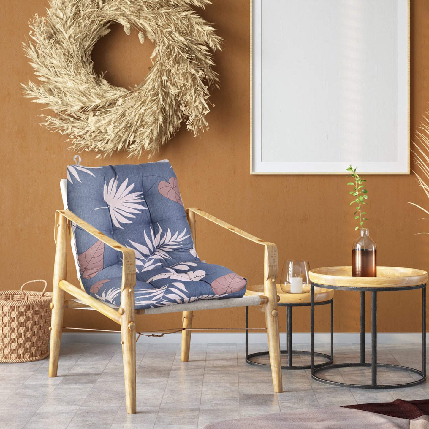 Rocking Chair Cushion Set - Waterproof with Non-Slip Ties