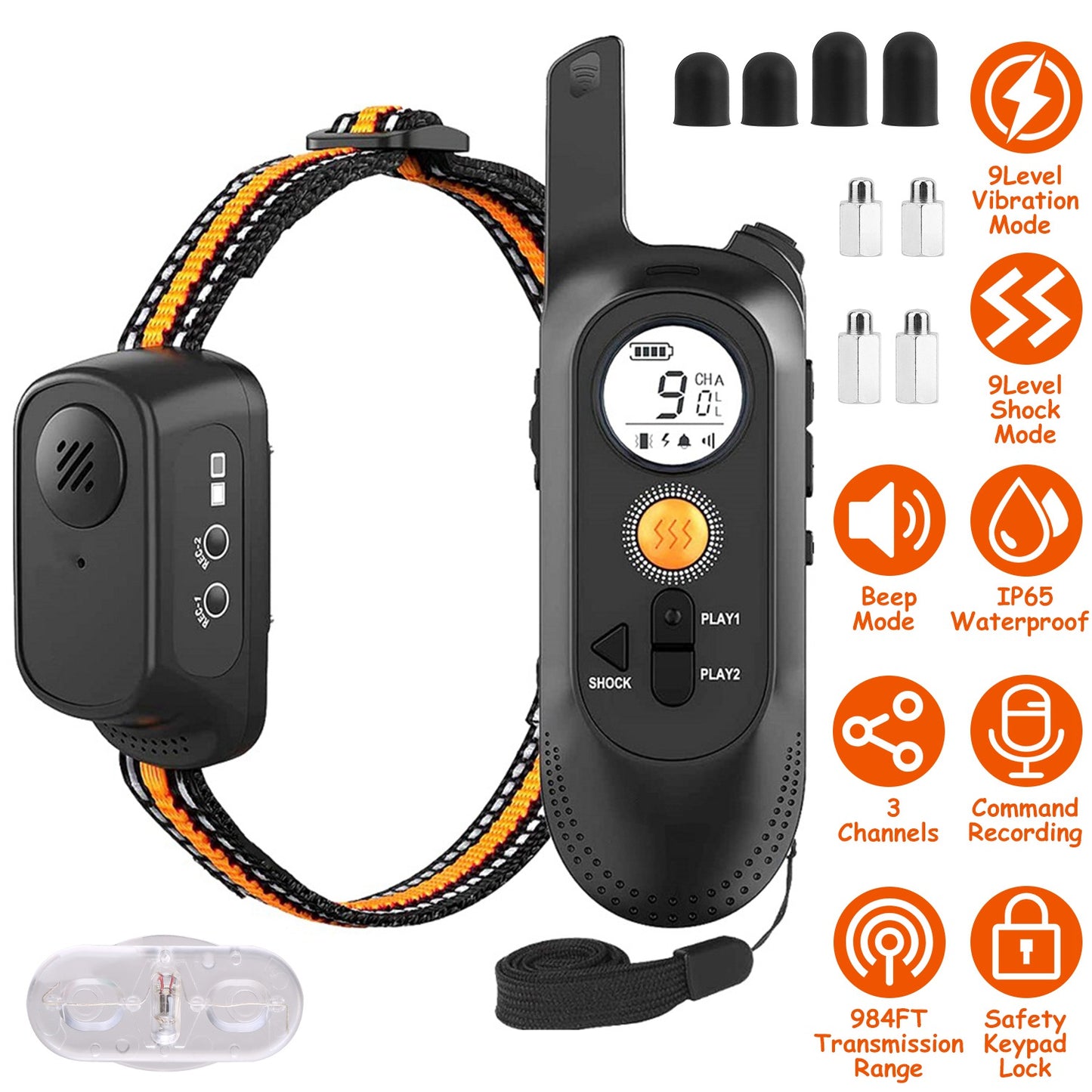 Dog Training Collar with Remote - 984ft Range & 3 Modes