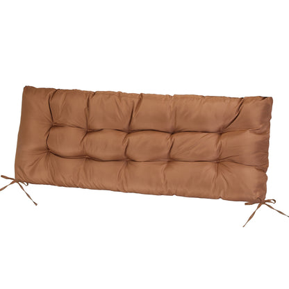 Bench Seat Cushion For Indoor Outdoor Furniture Non Slip Long Chair Cushion with Ties Strap Waterproof Swing Cushion 51.18x19.68IN For Garden Patio Ba