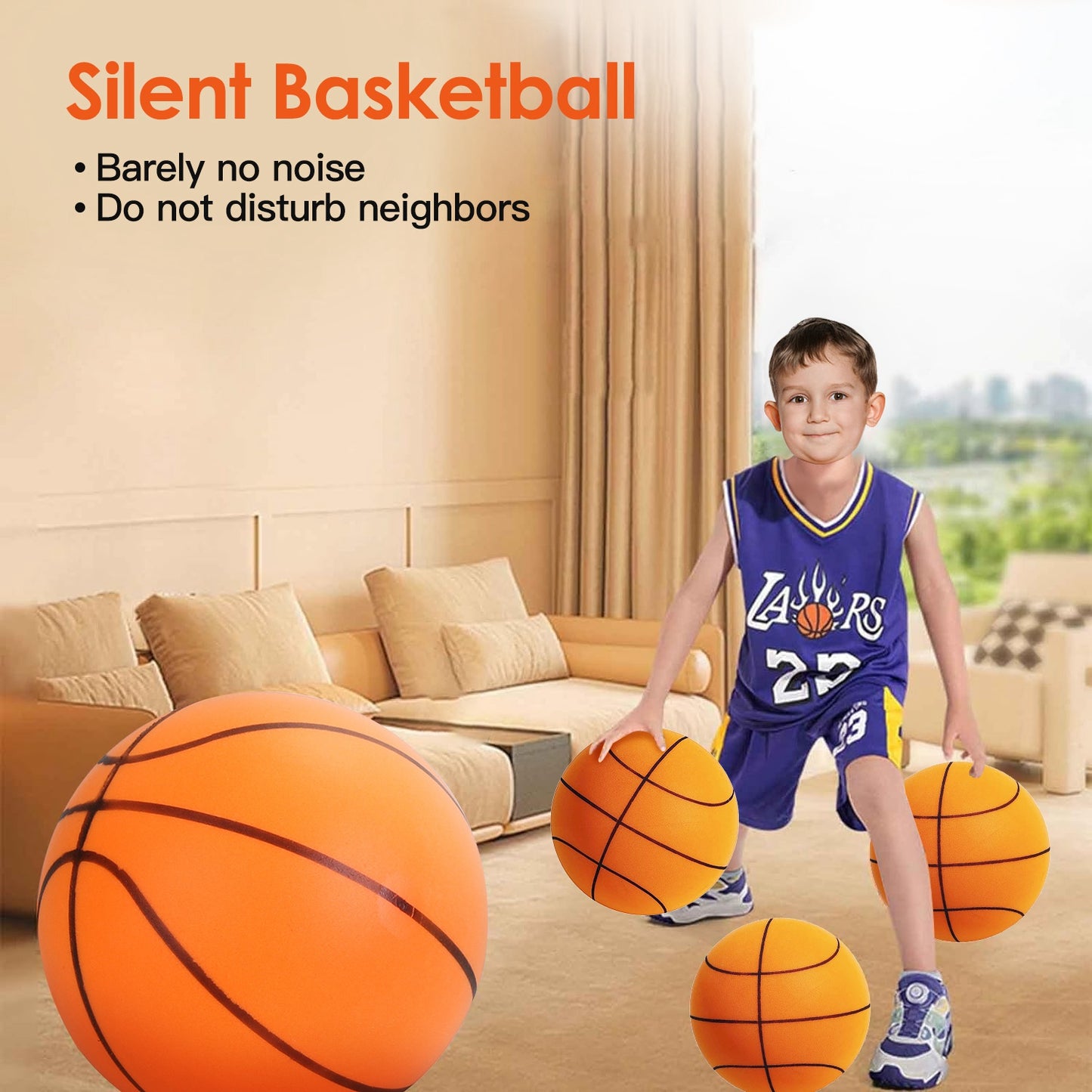Silent Foam Basketball for Indoor Training
