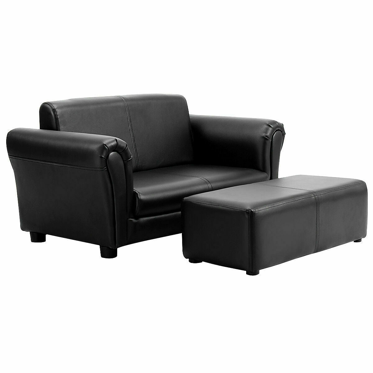 Kids Double Sofa with Ottoman