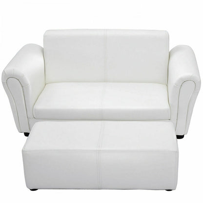Kids Double Sofa with Ottoman