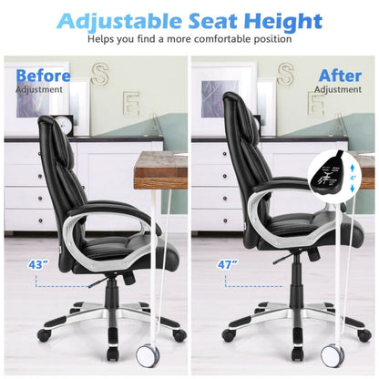 Executive Office Chair Big and Tall High Back Leather
