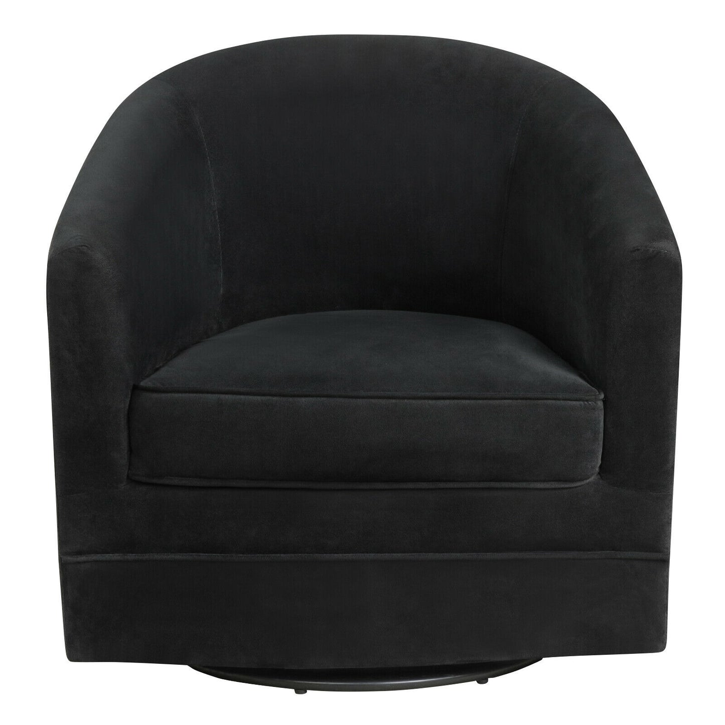 Swivel Barrel Accent Chair with 360-Degree Rotation