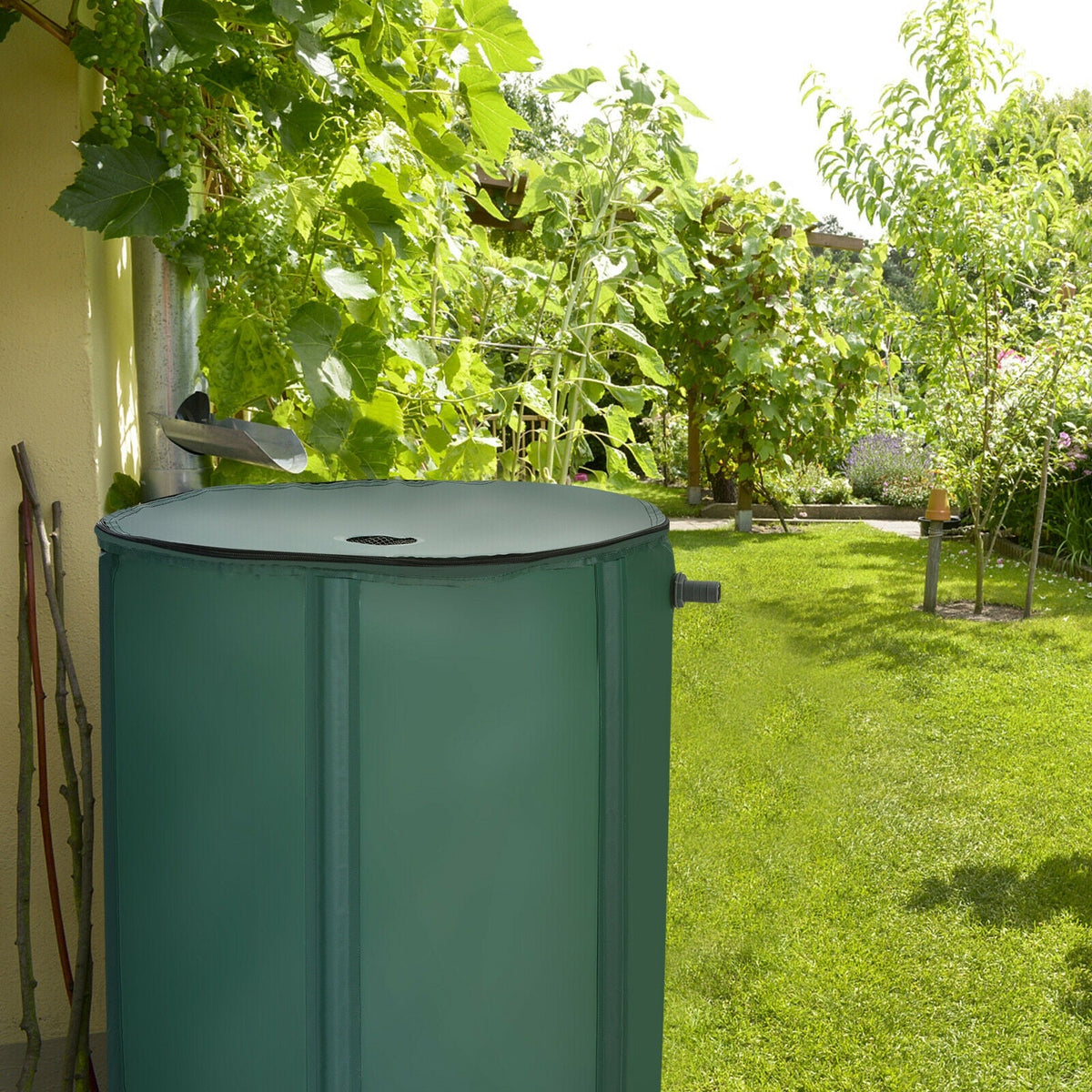 60 Gallon Collapsible Rain Barrel Water Collector