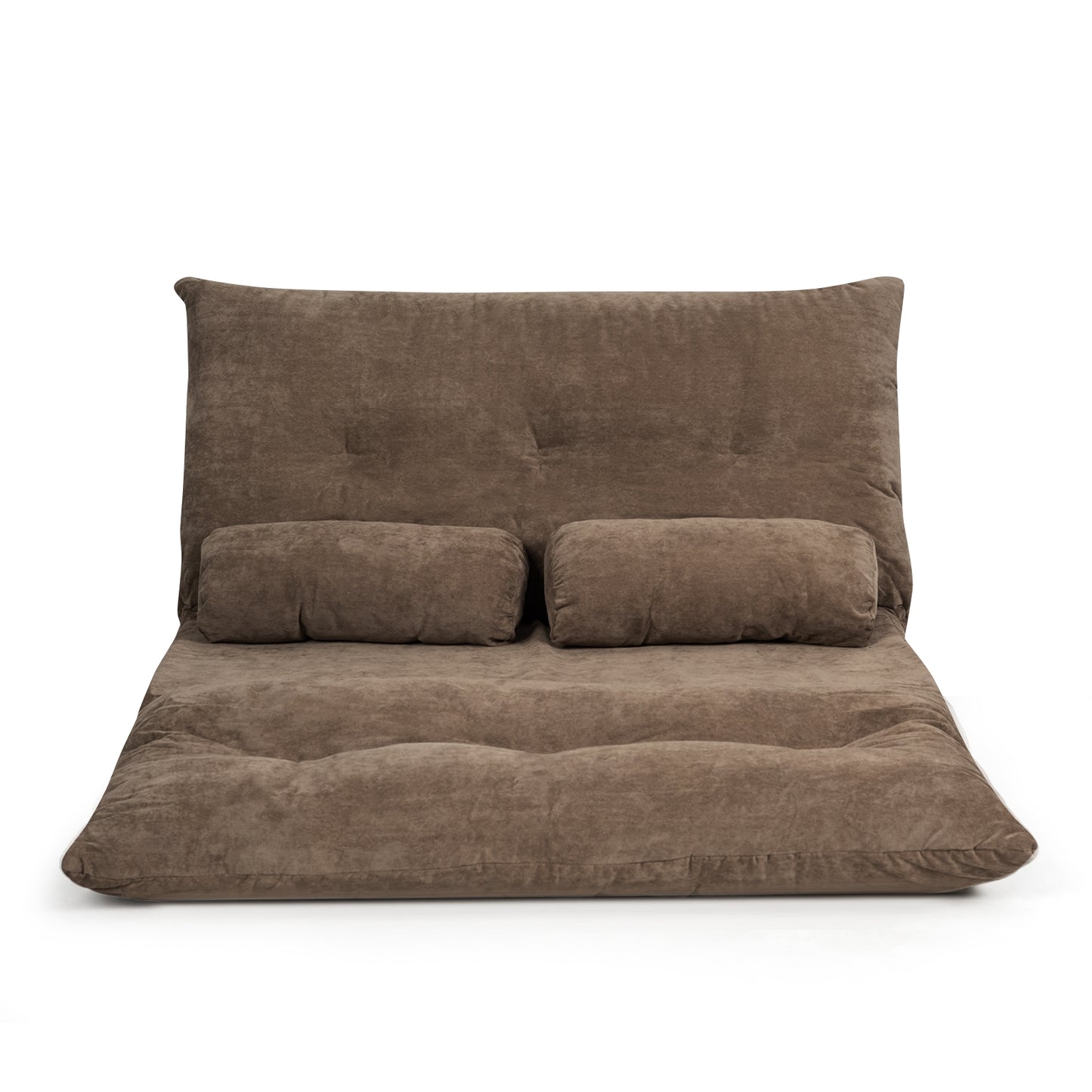 6-Position Adjustable Floor Sofa with 2 Pillows