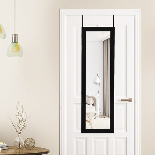 Wall Mounted Jewelry Cabinet with LED Lights and Mirror