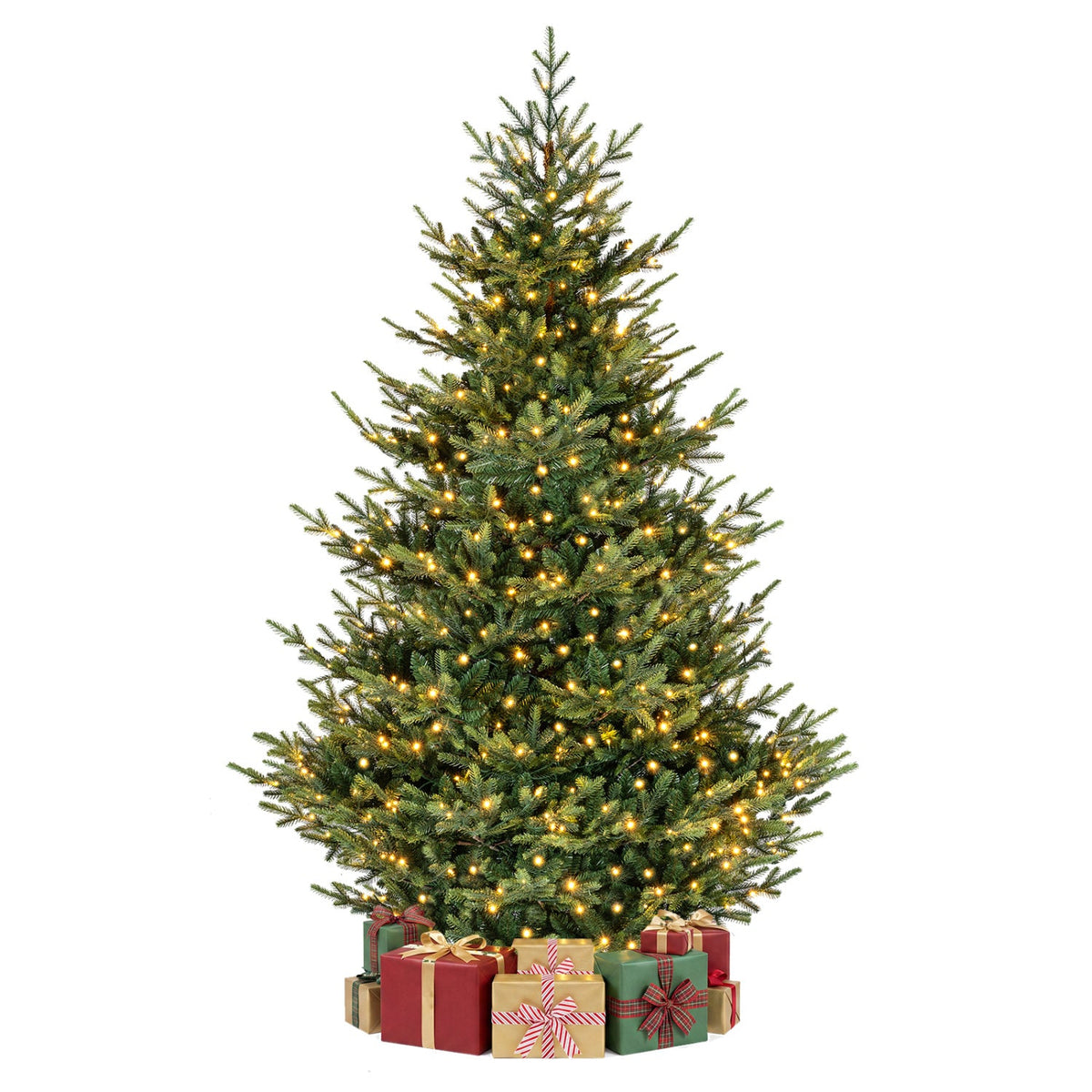 6 FT Pre-Lit Artificial Christmas Tree with 240 LED Lights