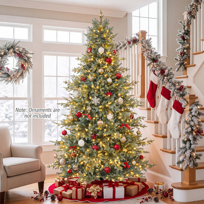 7 FT Pre-Lit Artificial Christmas Tree with 460 LED Lights