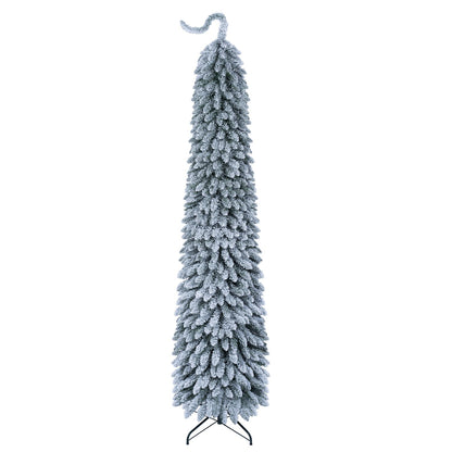 5 FT Pre-Lit Artificial Christmas Tree with Bendable Top and 110 Warm White LED Lights