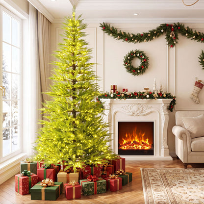 5 FT Pre-Lit Artificial Christmas Tree with 670 Warm White Lights
