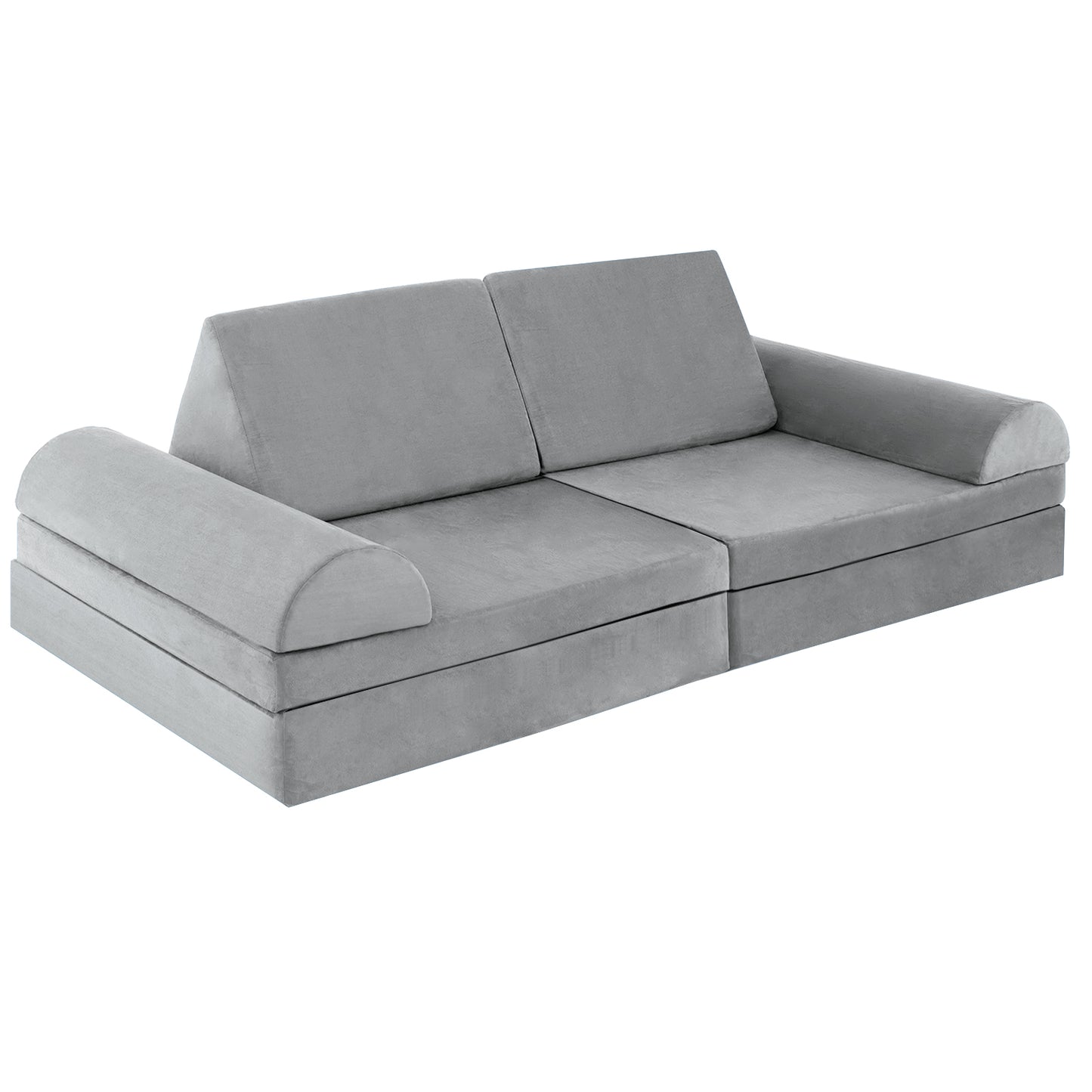 6-Piece Convertible Kids Sofa Playset with Zipper