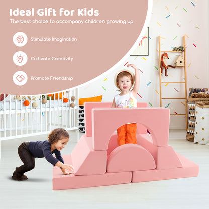 Kids Modular Play Sofa 8-Piece Set with Washable Cover