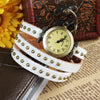 Fashionable Leather Belt Retro Watch