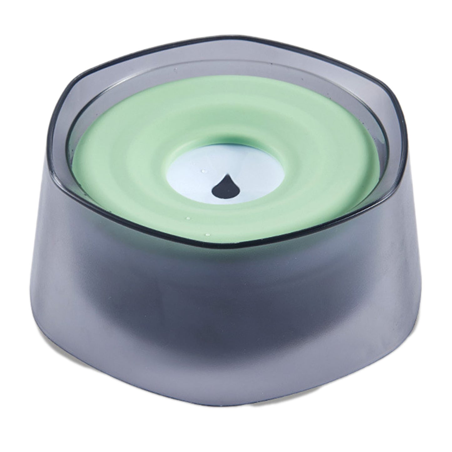 No Spill Dog Water Bowl 47oz Slow Feeder with Float Disk