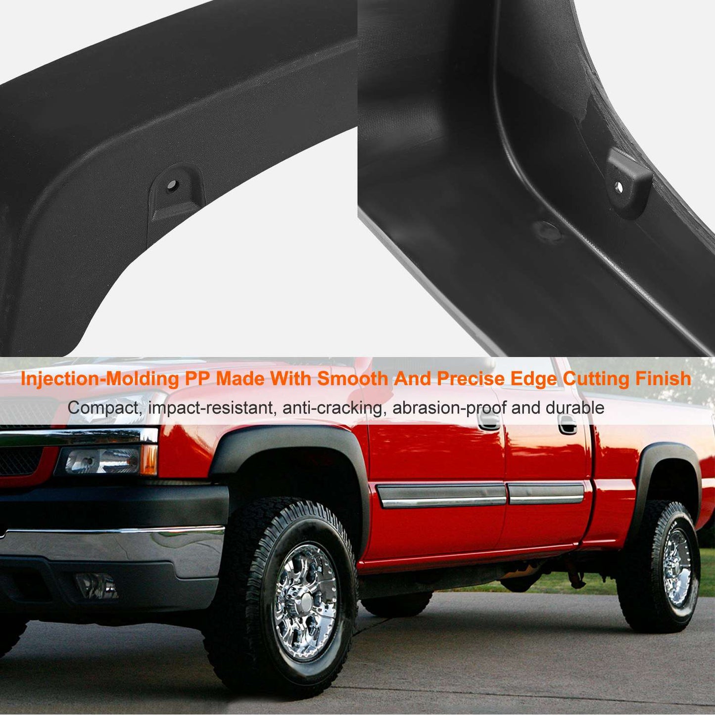 Pocket Style Fender Flares for 07-13 Chevy Silverado 1500-3500HD