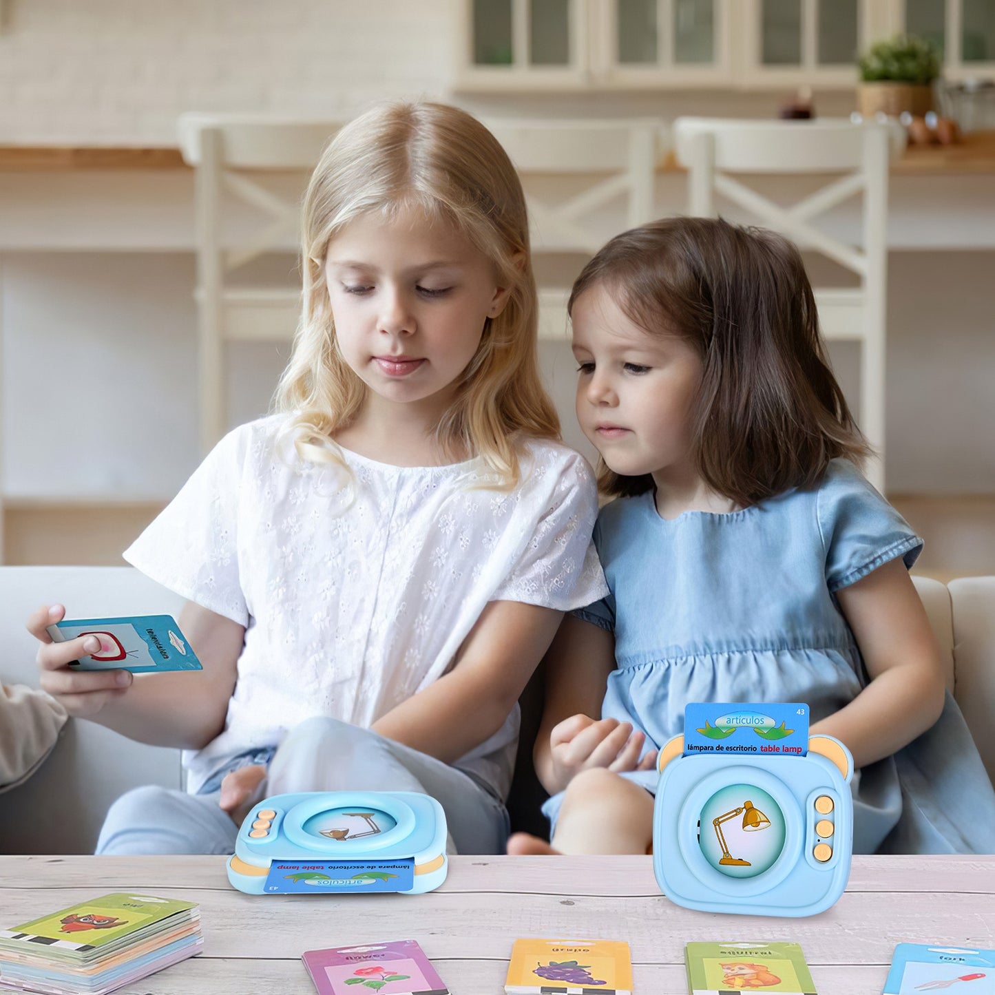 Bilingual Talking Flash Cards - Spanish & English Learning Toy