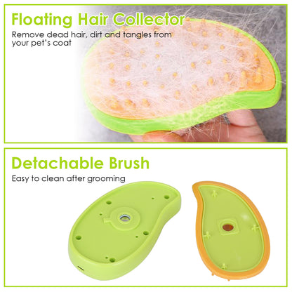 Cat Grooming Steam Brush with USB Rechargeable Battery