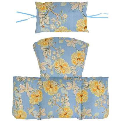 Egg Chair Cushion Hanging Basket Seat Cushion Thicken Soft Egg Swing Chair Pad Hanging Egg Chair Cushion with Headrest
