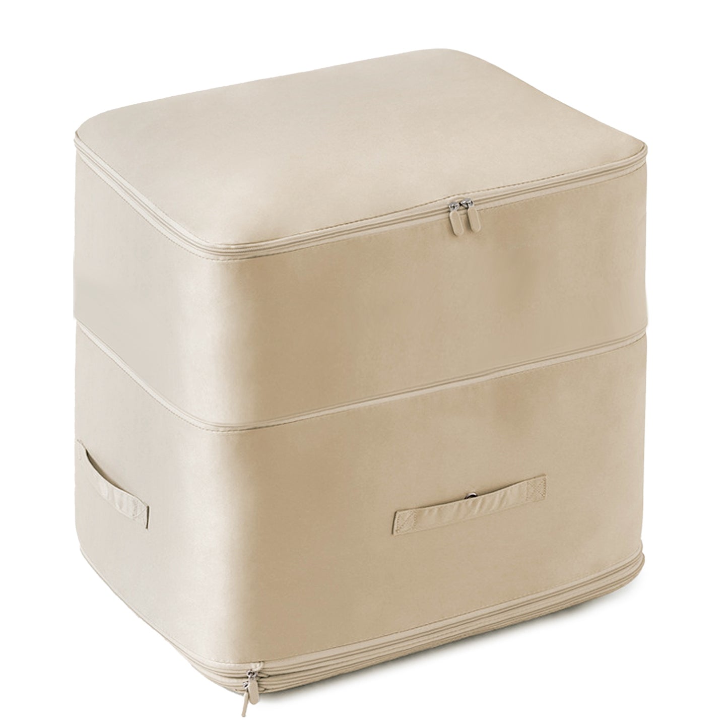 Foldable Storage Bag for Comforters and Bedding with Compression