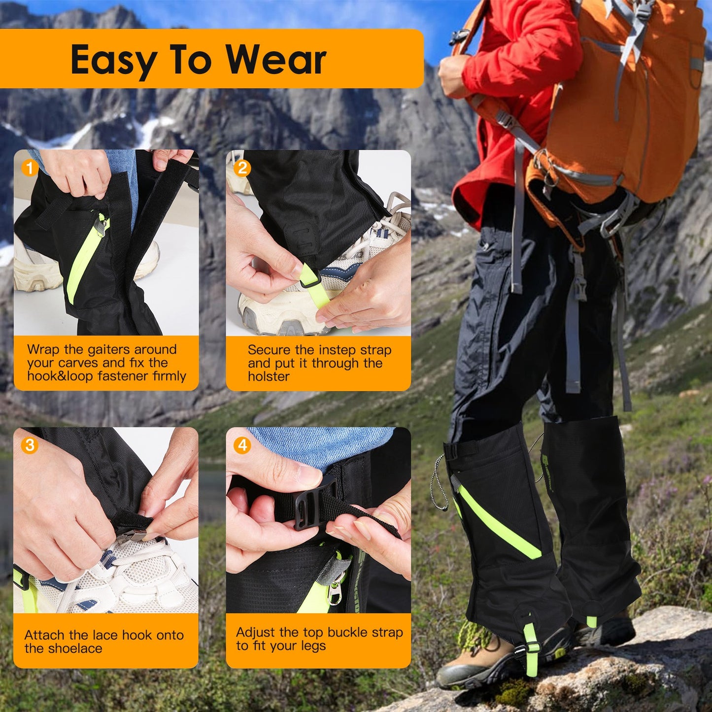 Leg Gaiters Waterproof Snow Boot