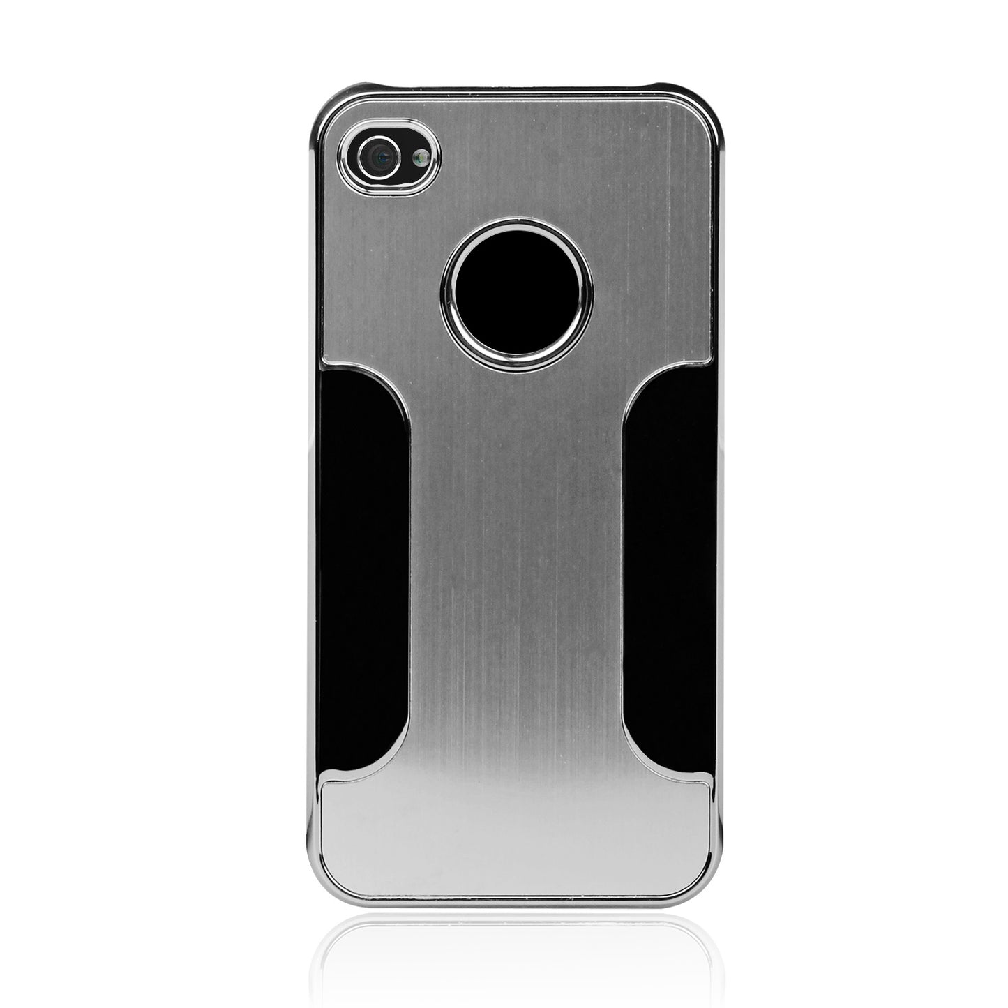 Aluminum Case for iPhone 4/4S - Silver Snap-On Protection