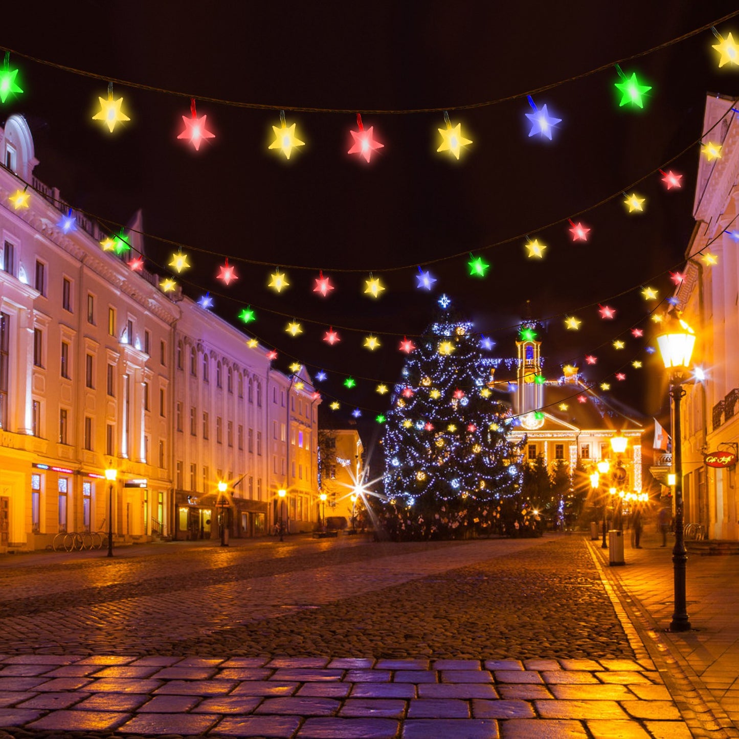 Solar Star String Lights 39.3ft 100 LED Waterproof Outdoor