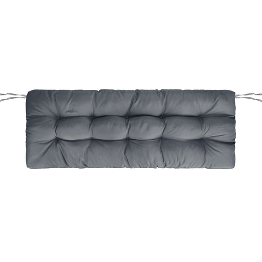 Bench Seat Cushion 51x20in Waterproof with Ties for Outdoor