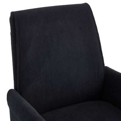 Mid-Back Velvet Office Chair with Memory Foam Cushion