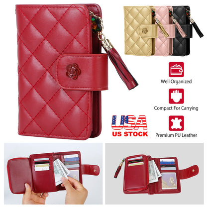 Women’s PU Leather Wallet with Tassel